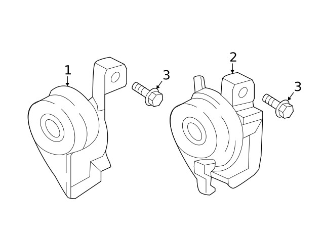 Genuine Ford Horn GJ5Z-13832-AA