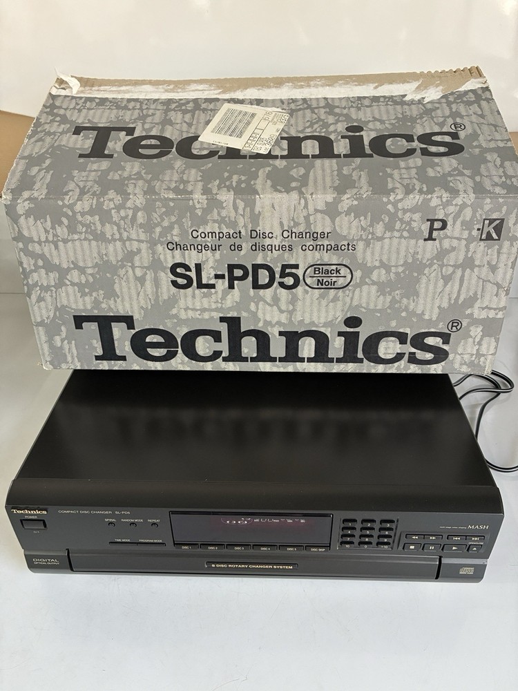 Technics SL-PD5 CD Changer 5 Disc Rotary CD Changer With Original Box