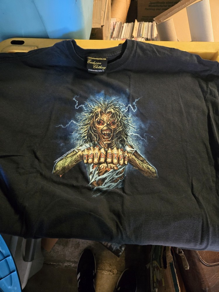 IRON MAIDEN EXTRA EXTRA LARGE MAIDEN FACE TEE SHIRT DELETED STYLE KILLER 2XL