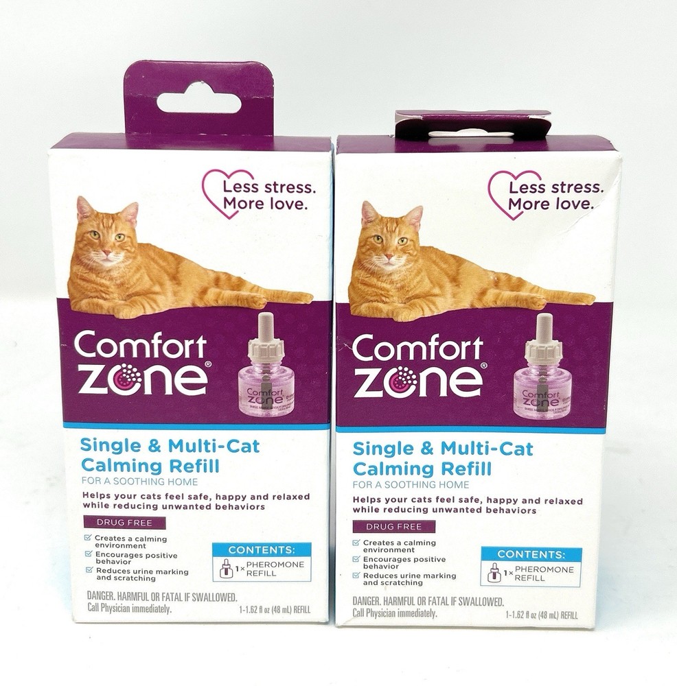 Comfort Zone Calming Diffuser Refills, Single & Multi-Cat~2 PACK