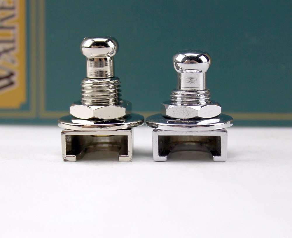 Walker & Williams XSL Extra Long Deep Barrel Chrome Strap Locks For Thick Straps