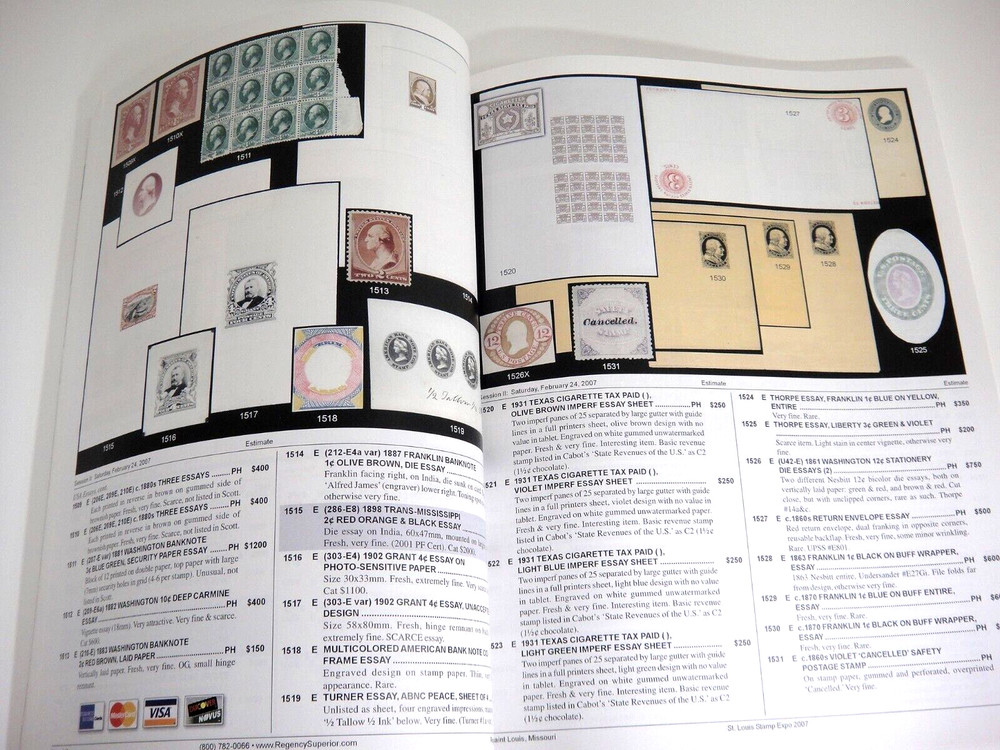 Regency Superior Stamp Auction Catalog 2007 Hawaii Zeppelin Cards Covers