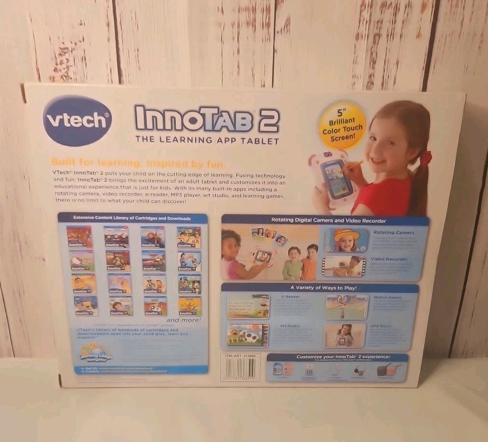 New VTech InnoTab 2 Learning Tablet Bundle w/3 Games