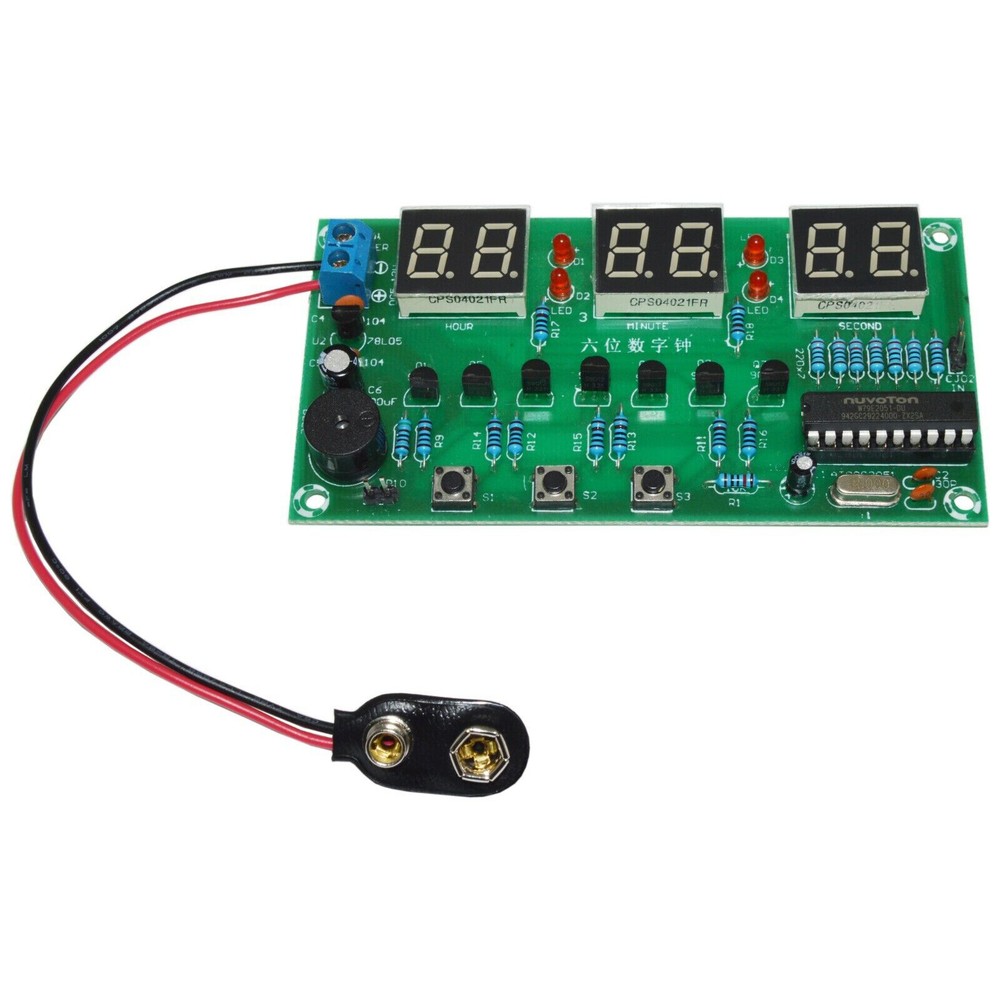 DIY Digital Clock Circuit Kit Electronic Clock Teaching soldering Practice Kit