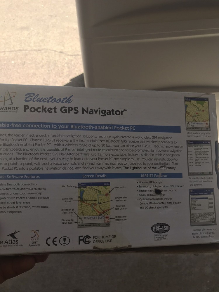 Pharos Portable GPS Navigator Wireless Technology (PT200)