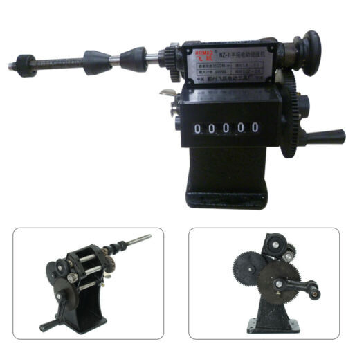 Dual Purpose Manual Coil Winder Machine Counter Wire Coil Winding Tool 0-99999