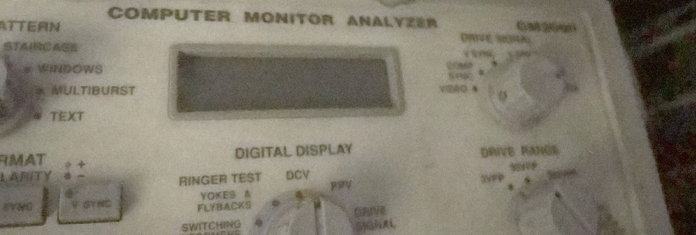 Sencore Computer Monitor Analyzer CM2000