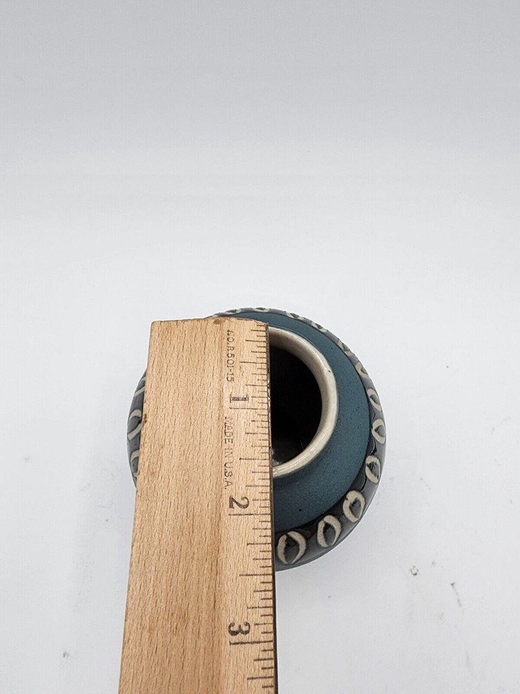 Small Handmade Signed Bud vase 3 1/4” Tall