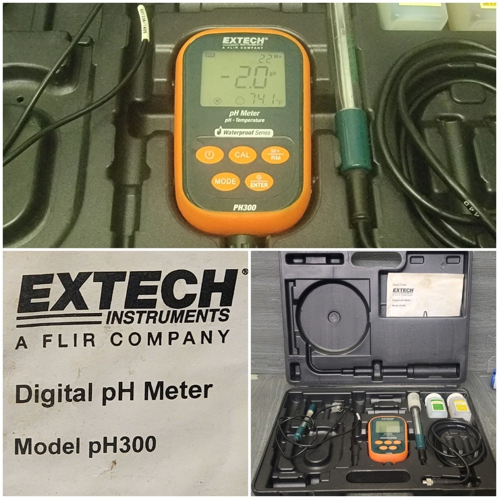 Extech PH300 pH/Temperature Kit In Original Case