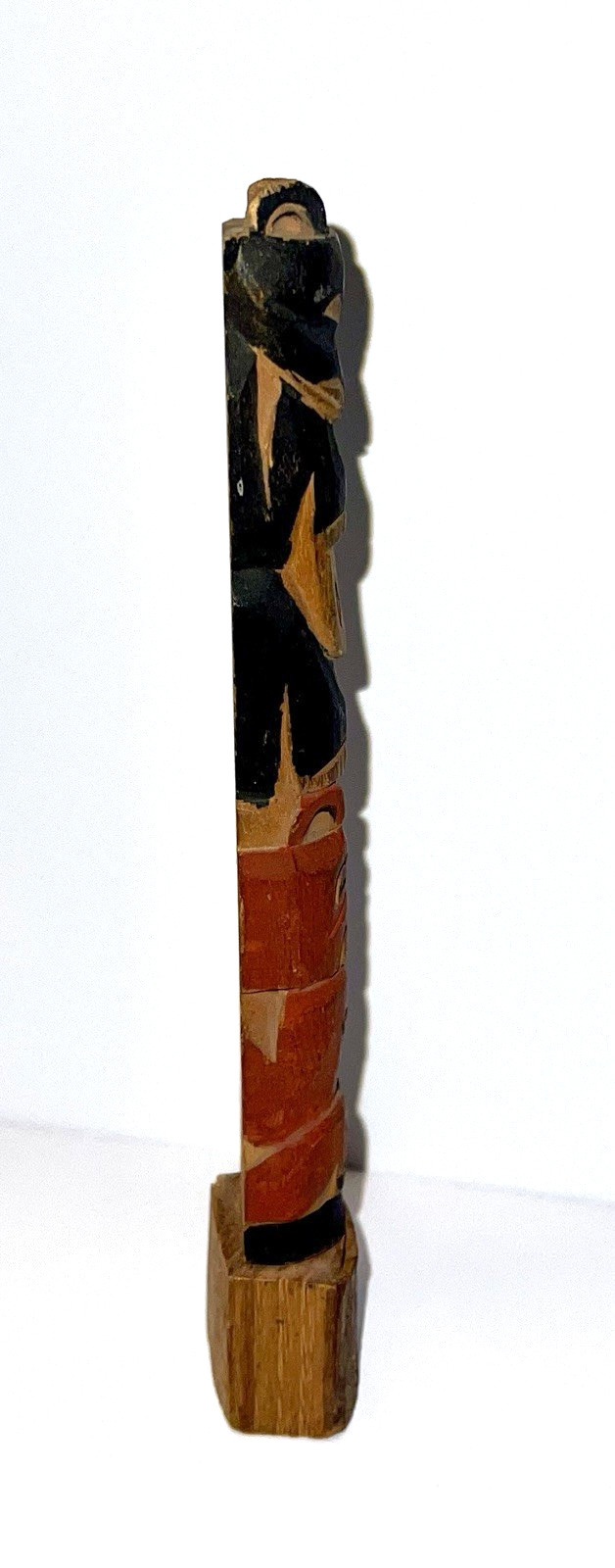 Native American Indian Pacific Northwest Coast Carved Tlingit 7" Tall Totem