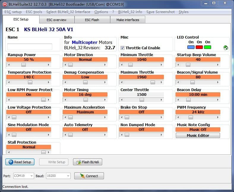 BL32 USB Linker Brushless ESC Open Source Speed Control Programming