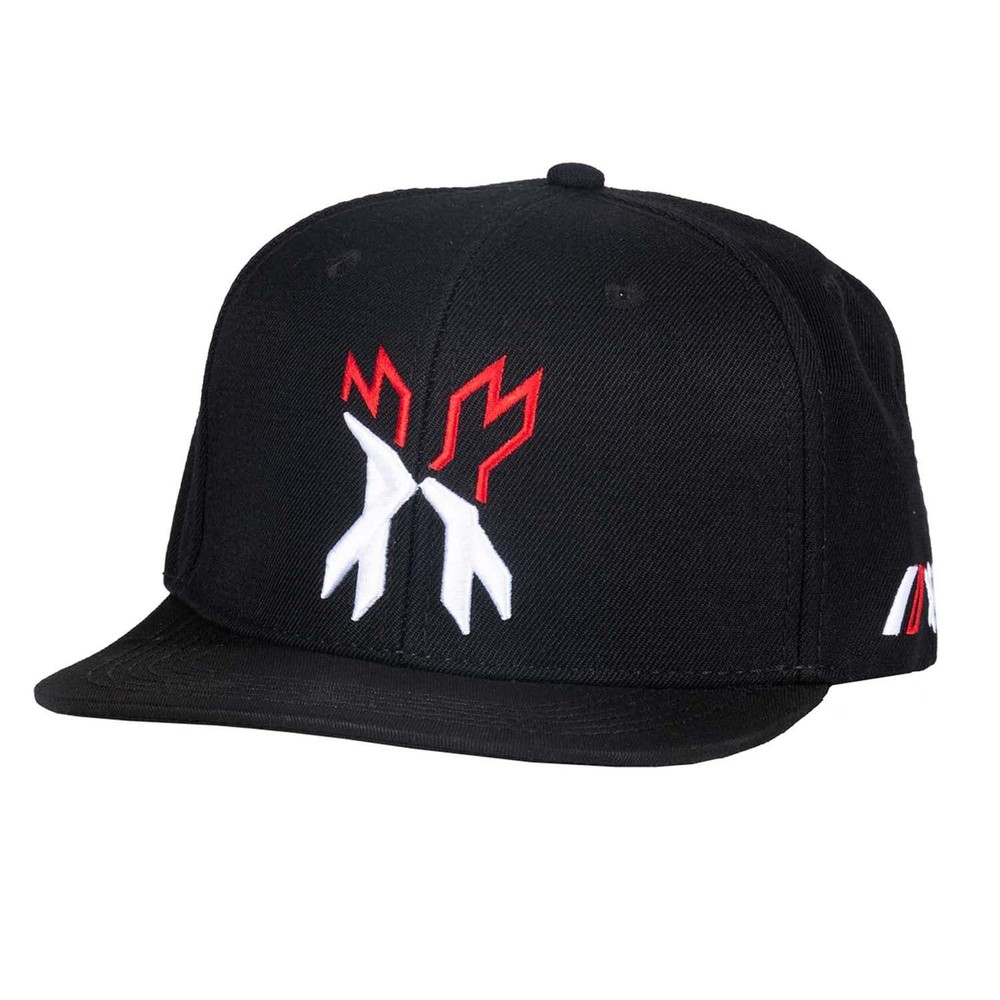 HK Army Snapback Hat - Split - Black / White / Red