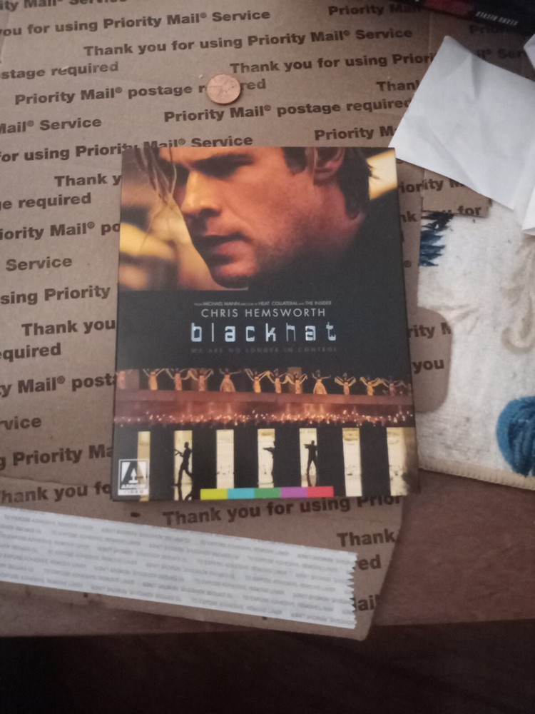 Blackhat 4k blu ray slipcover only (no disc).