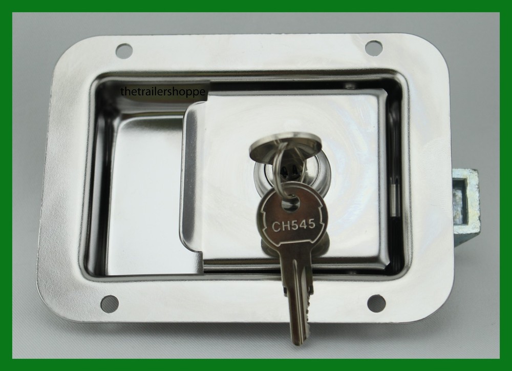 Junior Size Flush Mount Paddle Locking Latch for Truck and Trailer Toolboxes