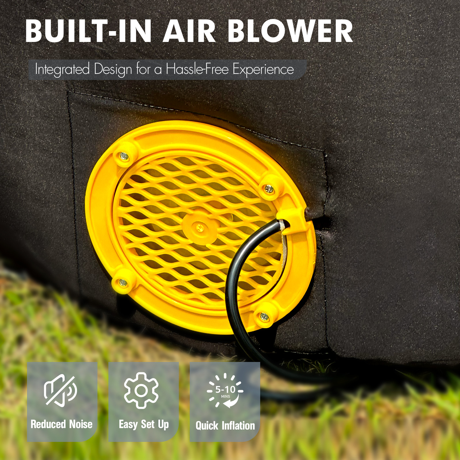 20Ft Inflatable Event Arch with built-in blower - Black