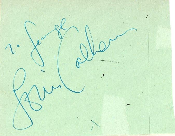 Louis Calhern- Signed Card
