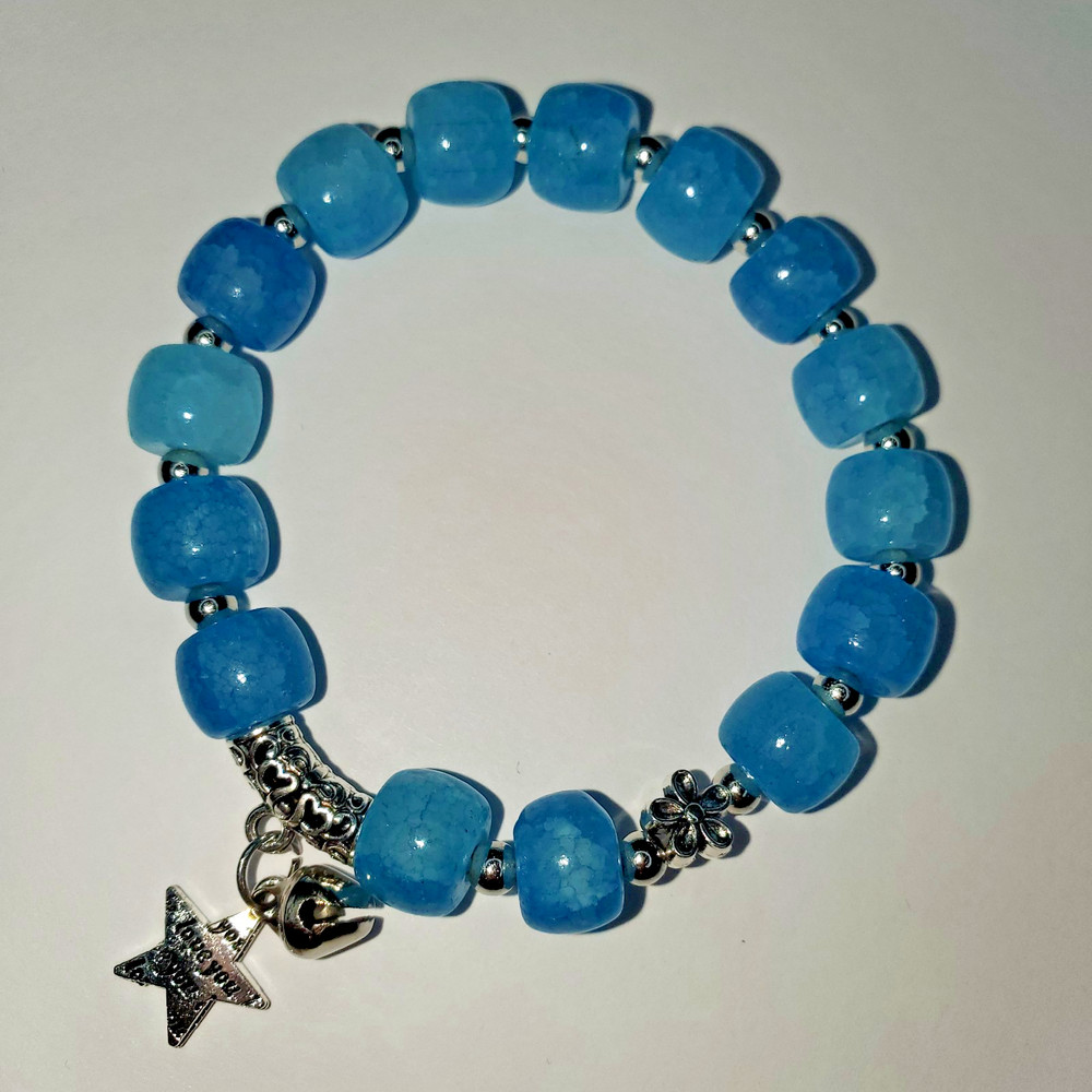 Hand crafted artisan unique gemstone bracelet