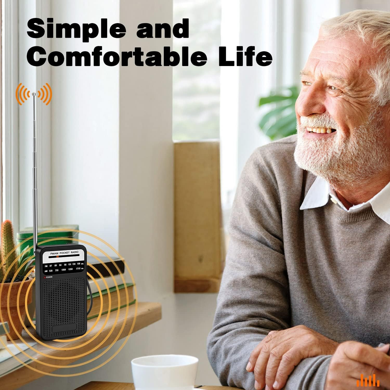 Portable Radio AM FM with Long Range Reception, Goodes Transistor Radio with Lou