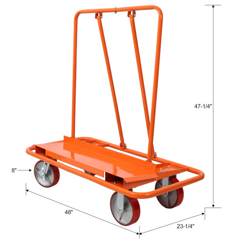 3300lbs Drywall Dolly Heavy Duty Sheetrock Panel Cart Trolley Plywood Truck US