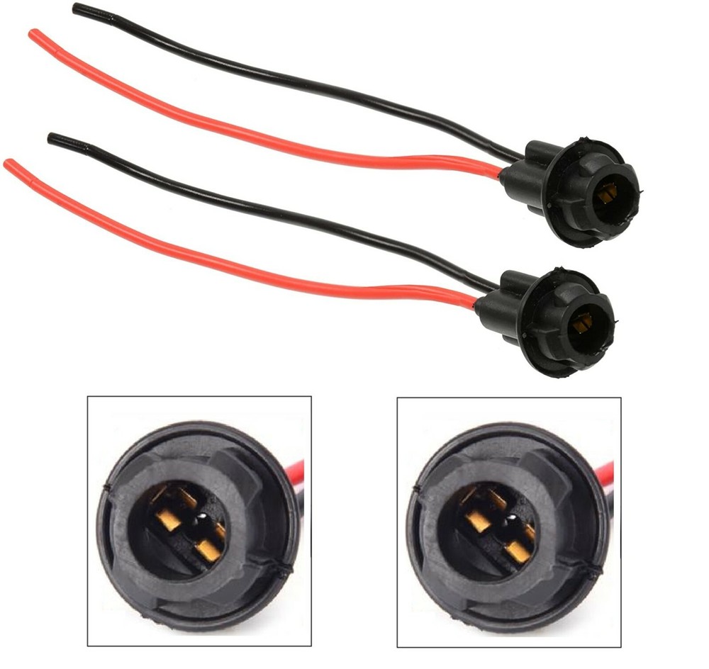 Universal Pigtail Wire Female Socket 921 Harness Back Up Reverse Light Bulb Lamp
