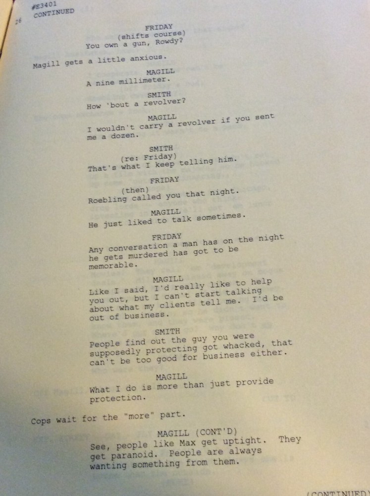 ORIGINAL SCRIPT DRAGNET THREE BLONDS ED O'NEILL EVA LONGORIA ETHAN EMBRY