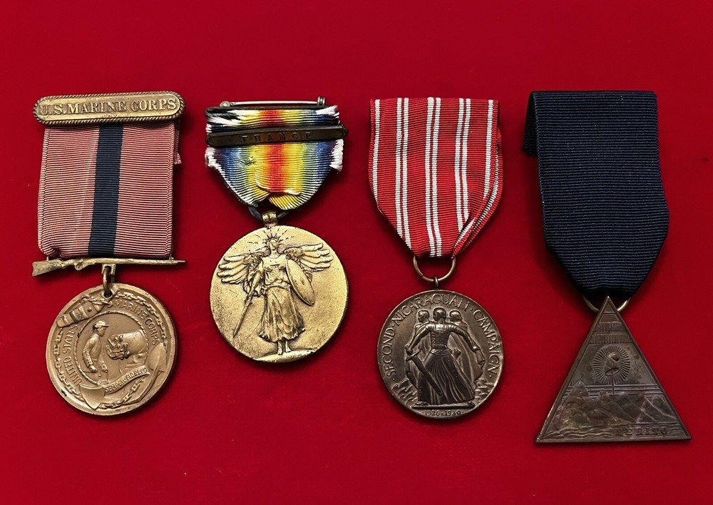 USMC WWI & 2ND NICARAGUAN MEDALS