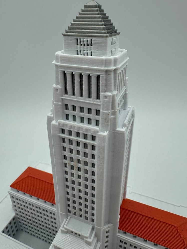 LA City Hall Model- 3D Printed Full Color