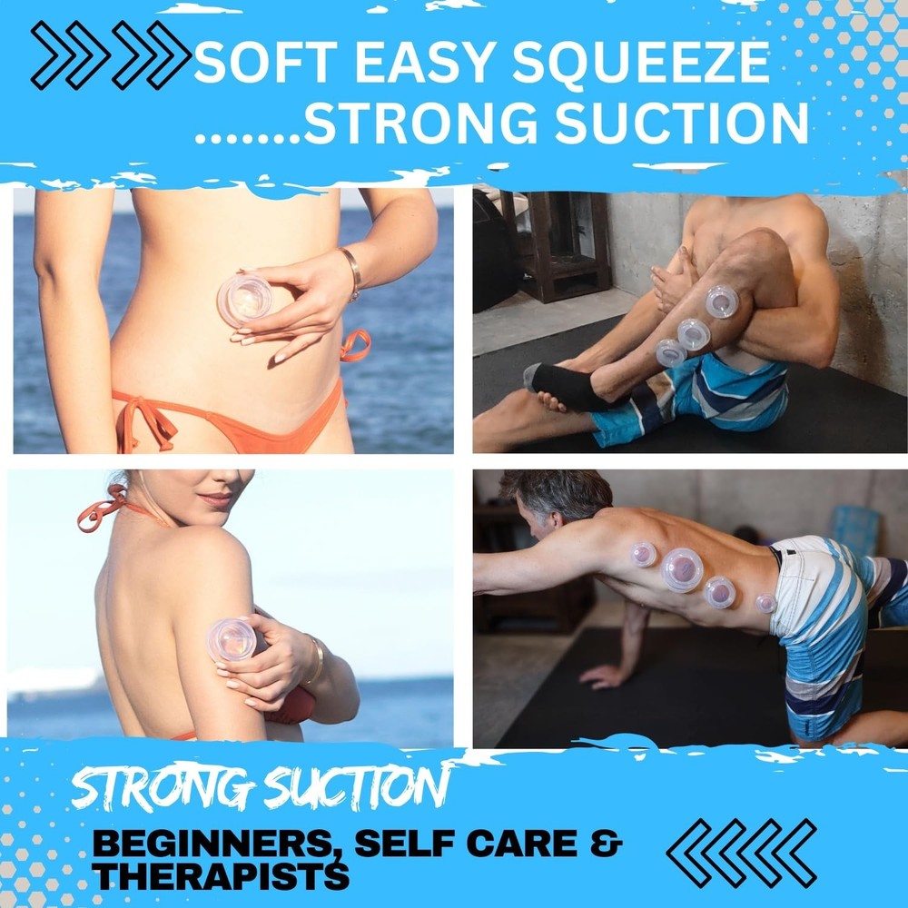 Cupping Warehouse Supreme 4 Intermediate Pro 5560 Silicone Cupping Set for Be...