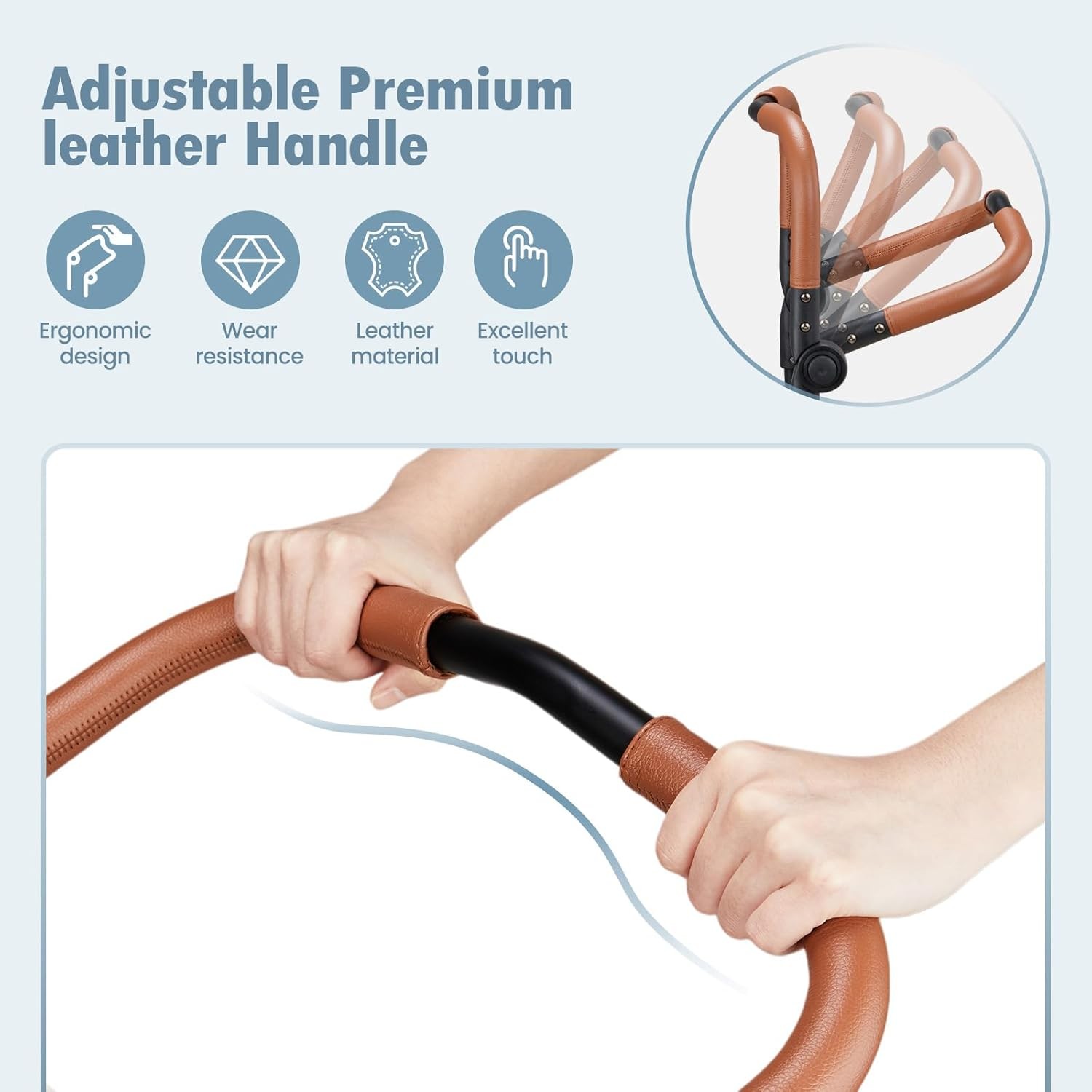 Wagon Stroller for 2 Kids, Foldable All-Terrain Wagon for Toddler with Canopy