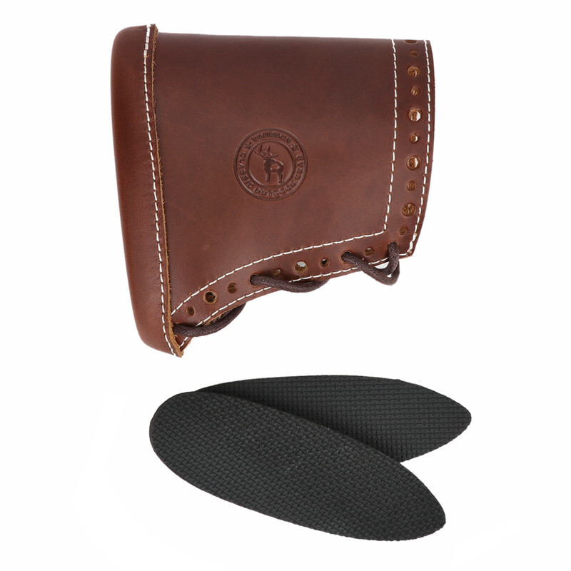 TOURBON Leather Butt Stock Protector Slip-on Recoil Pad Henry Rifle Shooting US