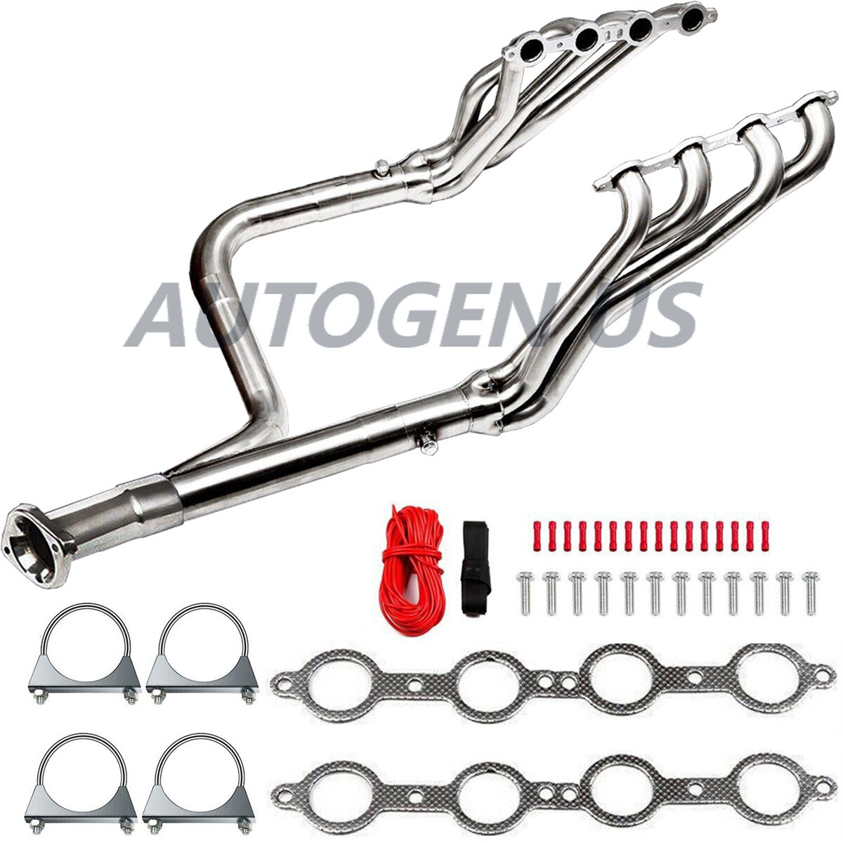 Long Tube Headers w/Y-Pipe for 99-06 LS Based Vortec 4.8/5.3/6.0 for GM Truck