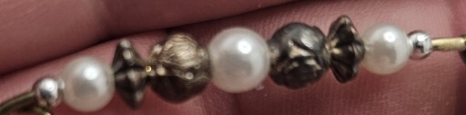 VTG Lapel Pinback Hat Pin Safty Pin With Beads