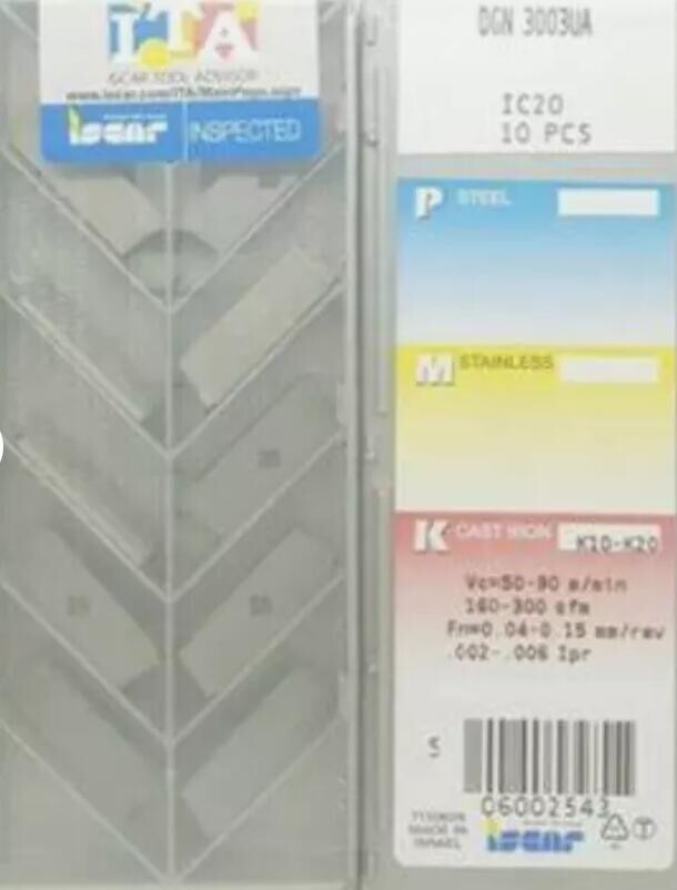 GENUINE  INSERTS     10 PCS             DGN 3003UA IC20