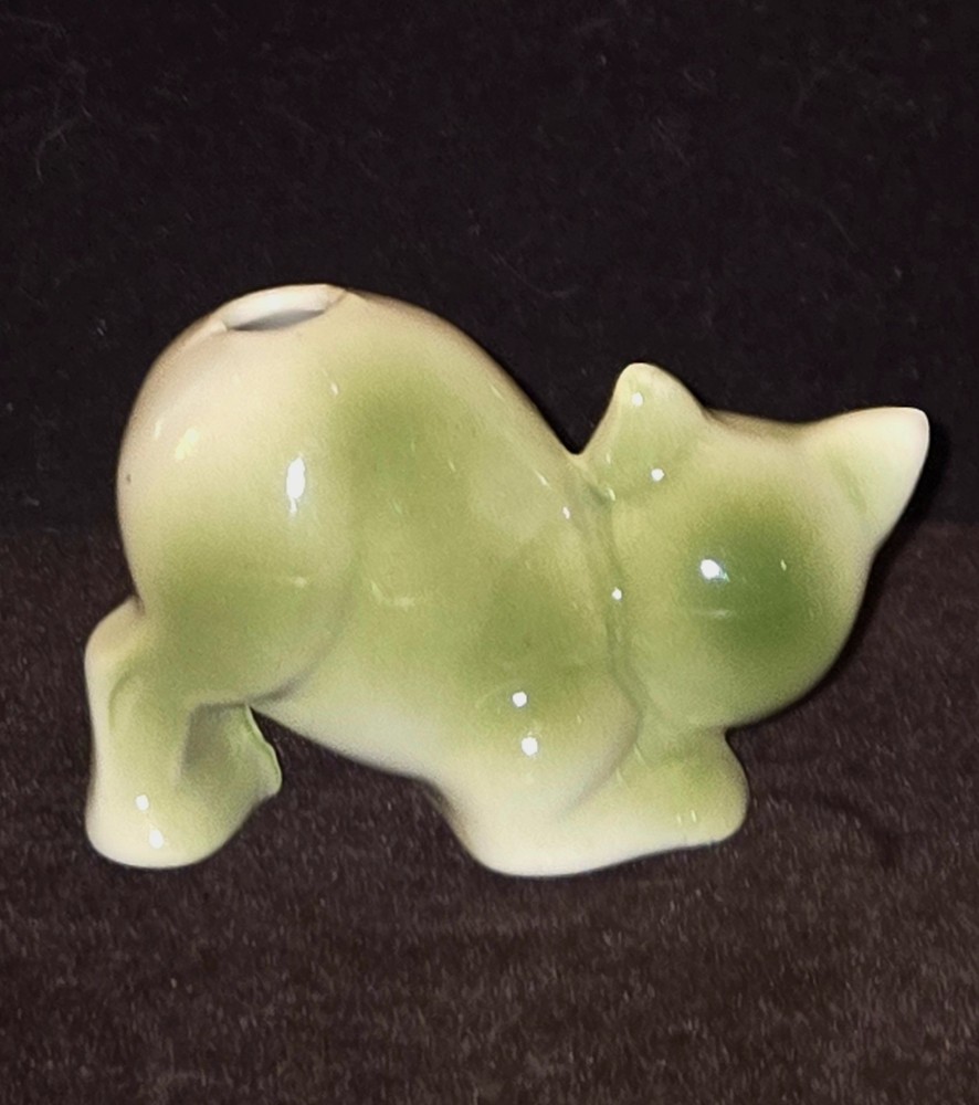 Cat Arch Back Ceramic Pottery Potpourri Scent Diffuser TEVVY Kitsch MCM Vintage