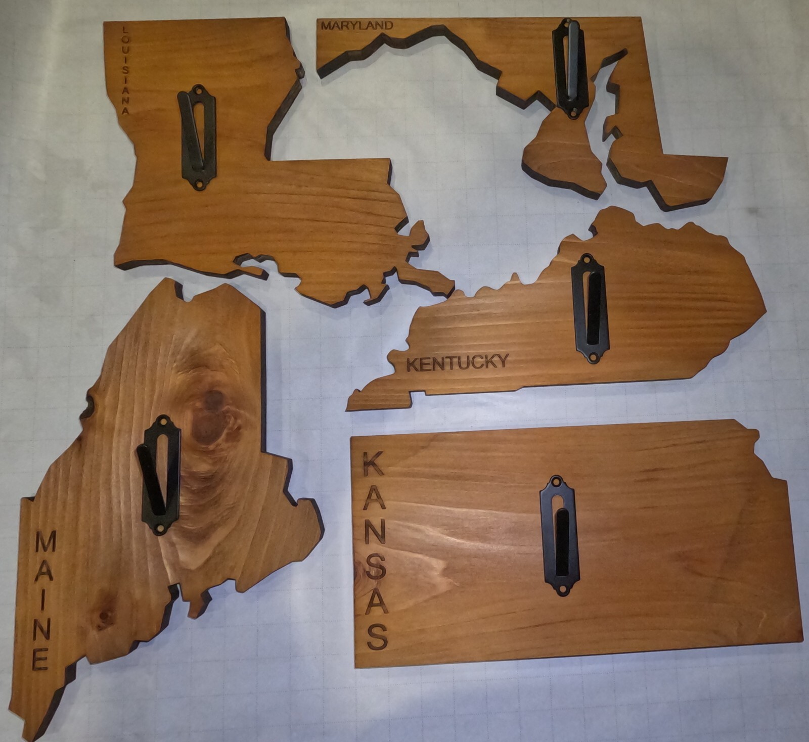 Euro Deer State Plaque Mount Wood