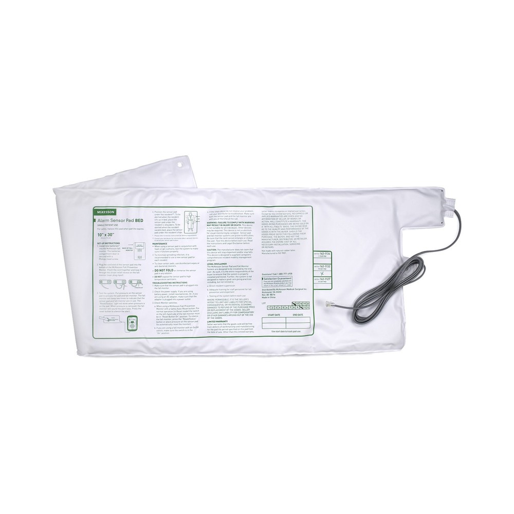 McKesson Bed Sensor Pad 10 x 30" 1 Each 162-1132