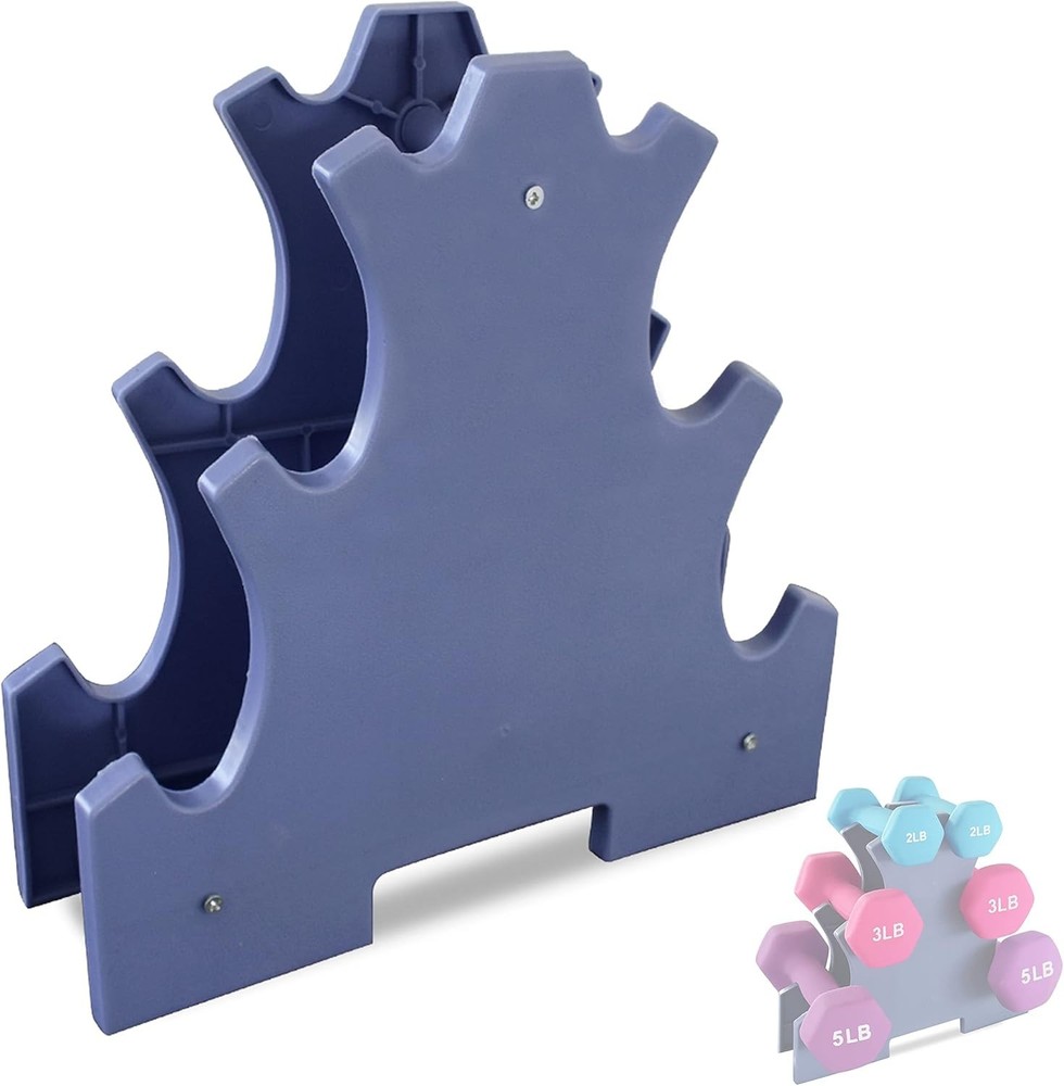Triangular Dumbbell Stand for Enhanced Stability – Ideal for Home Workouts