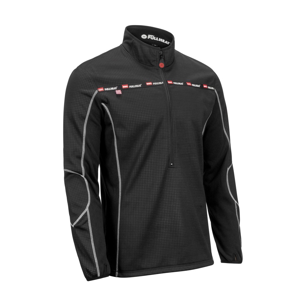 Noru Full Heat Half Zip Top Black Small