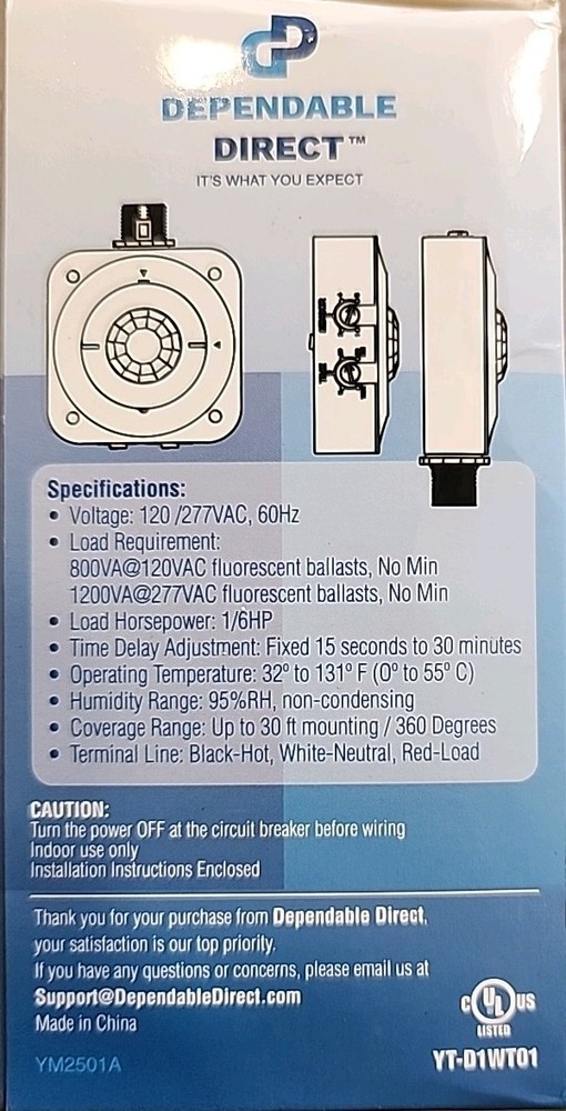High Bay PIR Fixture Mount Occupancy Sensor - New Open Box
