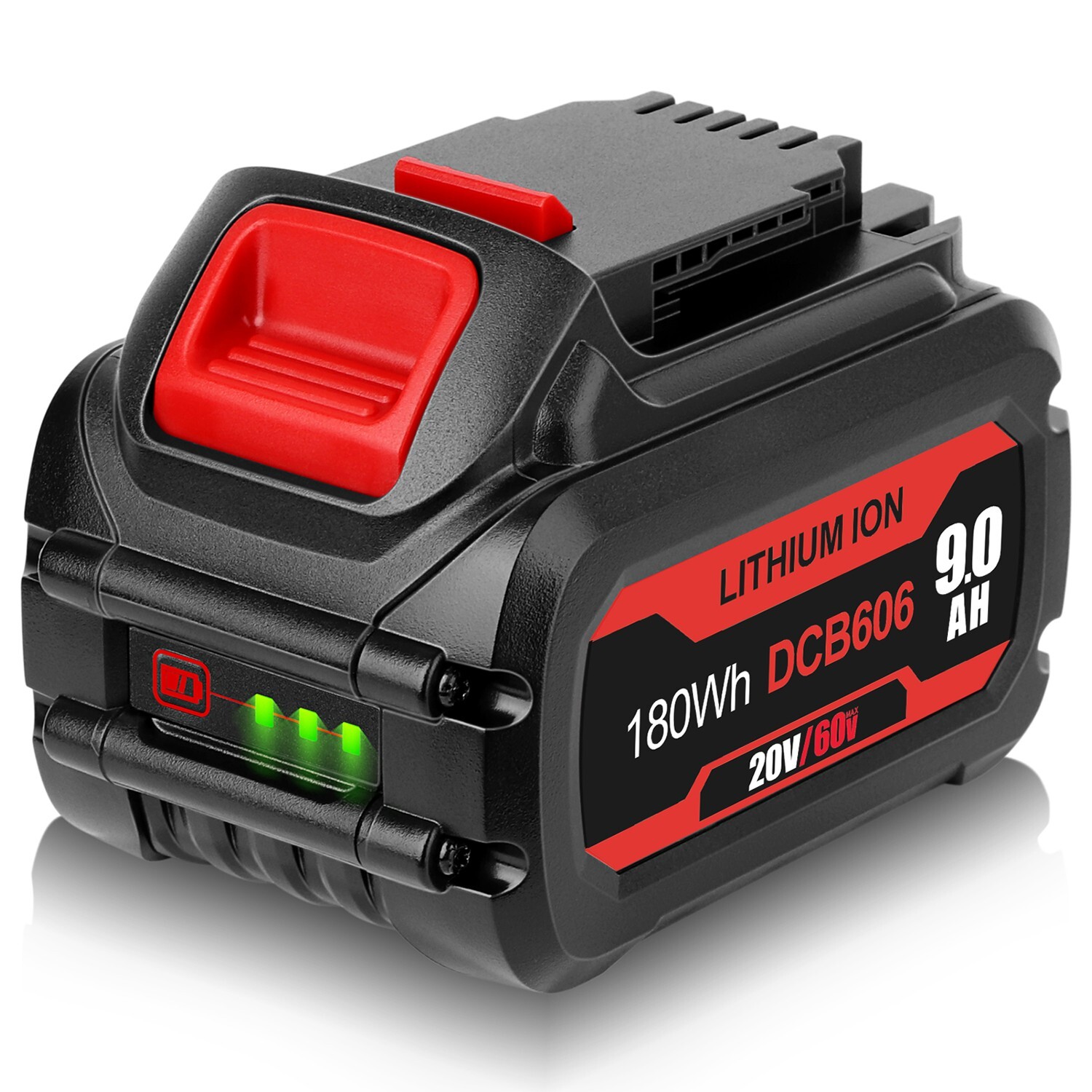 4x For DEWALT For FLEXVOLT 20V/60V MAX 9.0Ah Li-Ion Battery DCB606 DCB609 DCB612