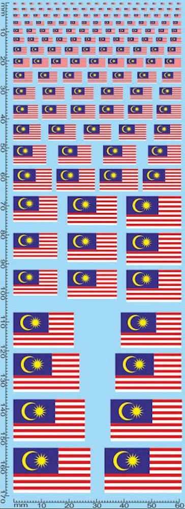 Flags Malaysia Drapeaux 1:32 Decal