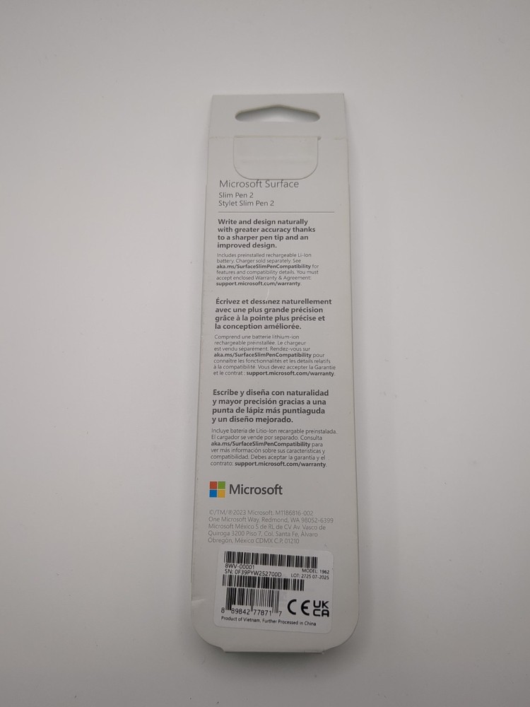 Microsoft - Surface Slim Pen (2nd Edition) - Matte Black