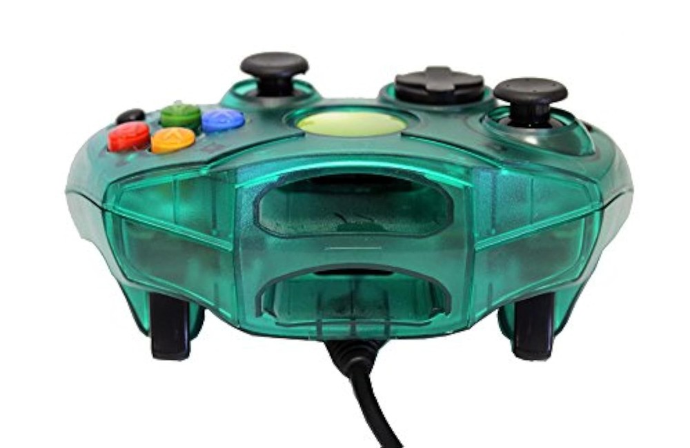 Mars Devices Replacement Controller For Xbox Original Green Transparent 6Z