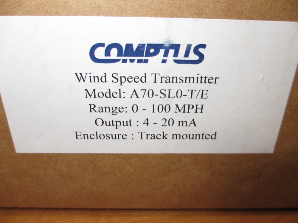 Comptus A70-SL0-T/E *NEW* Wind Speed Transmitter Anemometer 0-100mph
