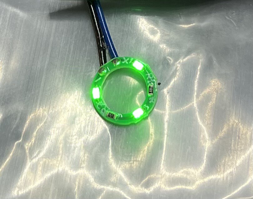 CB Radio - Front Panel Control LEDs - Green