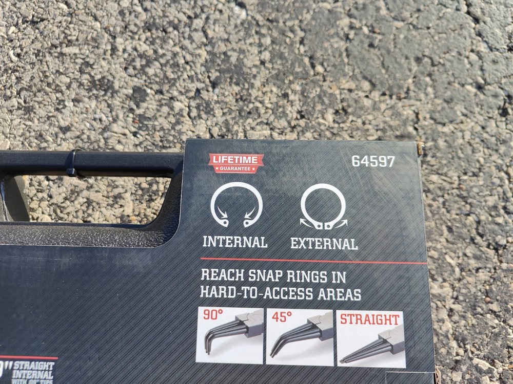 (NEW) Icon Precision Snap Ring Pliers Set 8-pc Internal/external with hard case