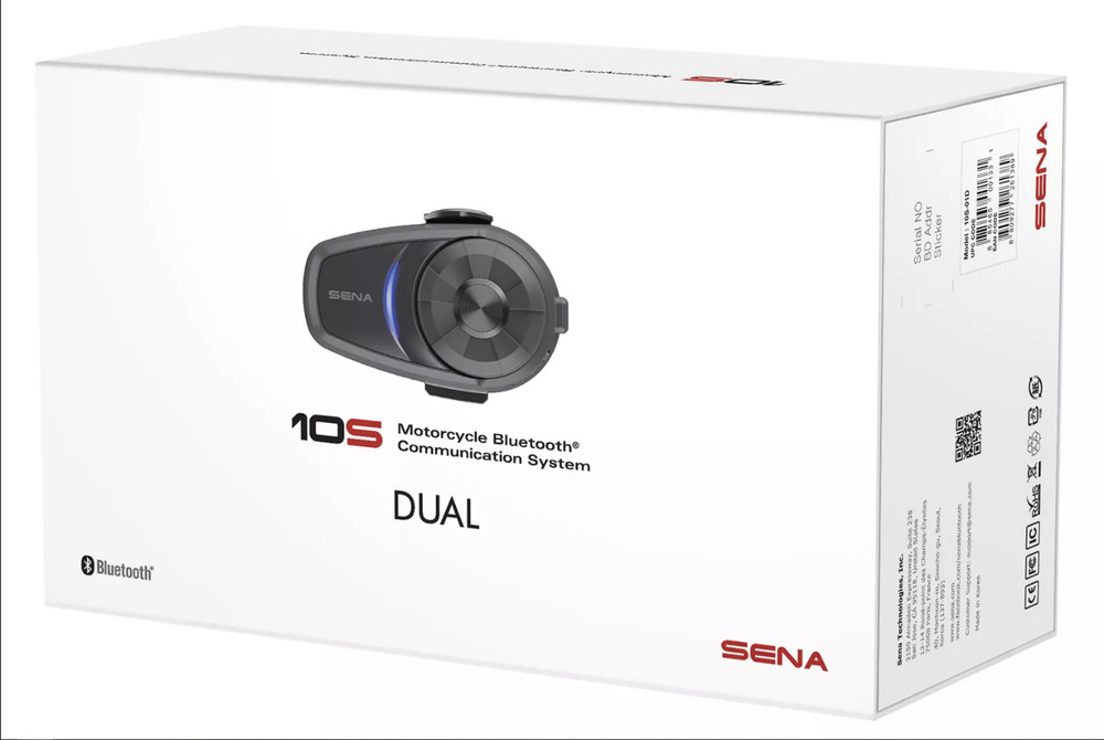 Sena 10S Dual Motorcycle Bluetooth Communication System 10S-01D