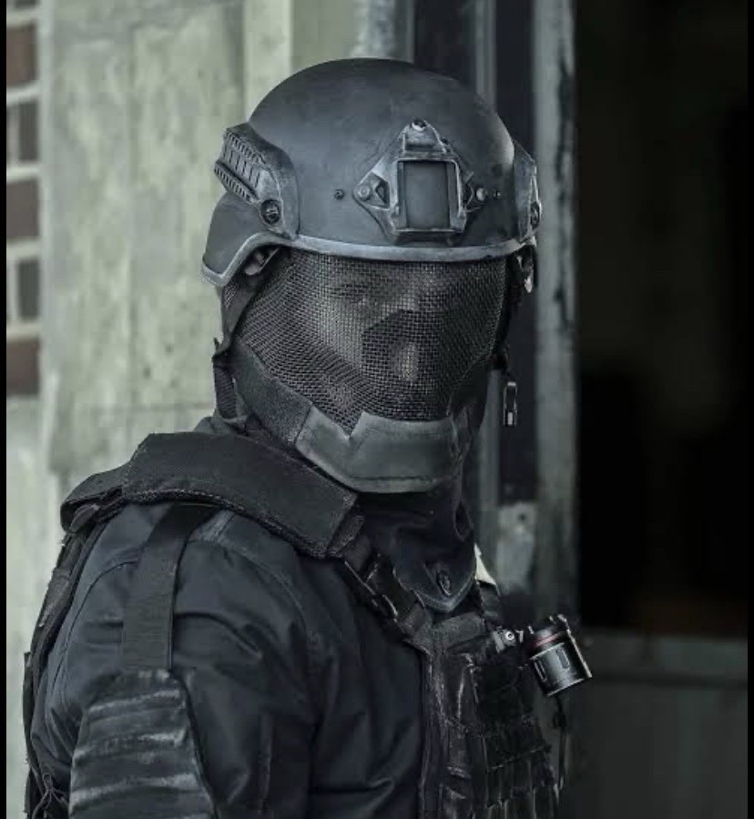 SCREEN ACCURATE RICK GRIMES Lancer Tactical Face Shield Mask One Size