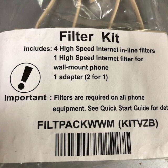 FILTER KIT FOR HIGH SPEED INTERNET IN LINE FILTERS