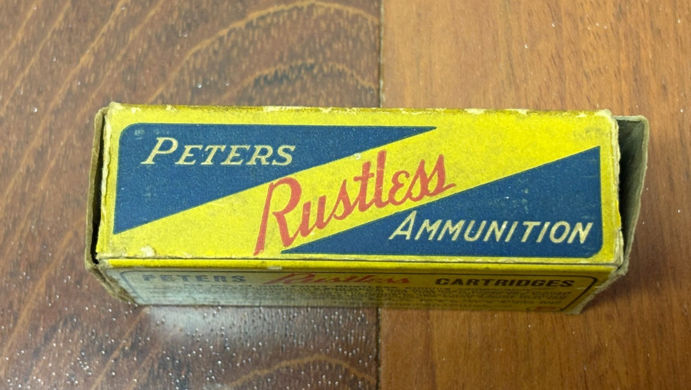 PETERS Rustless Gildkote .38 Smith & Wesson EMPTY Box Rare